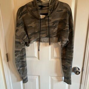 Crop Camo Hoodie